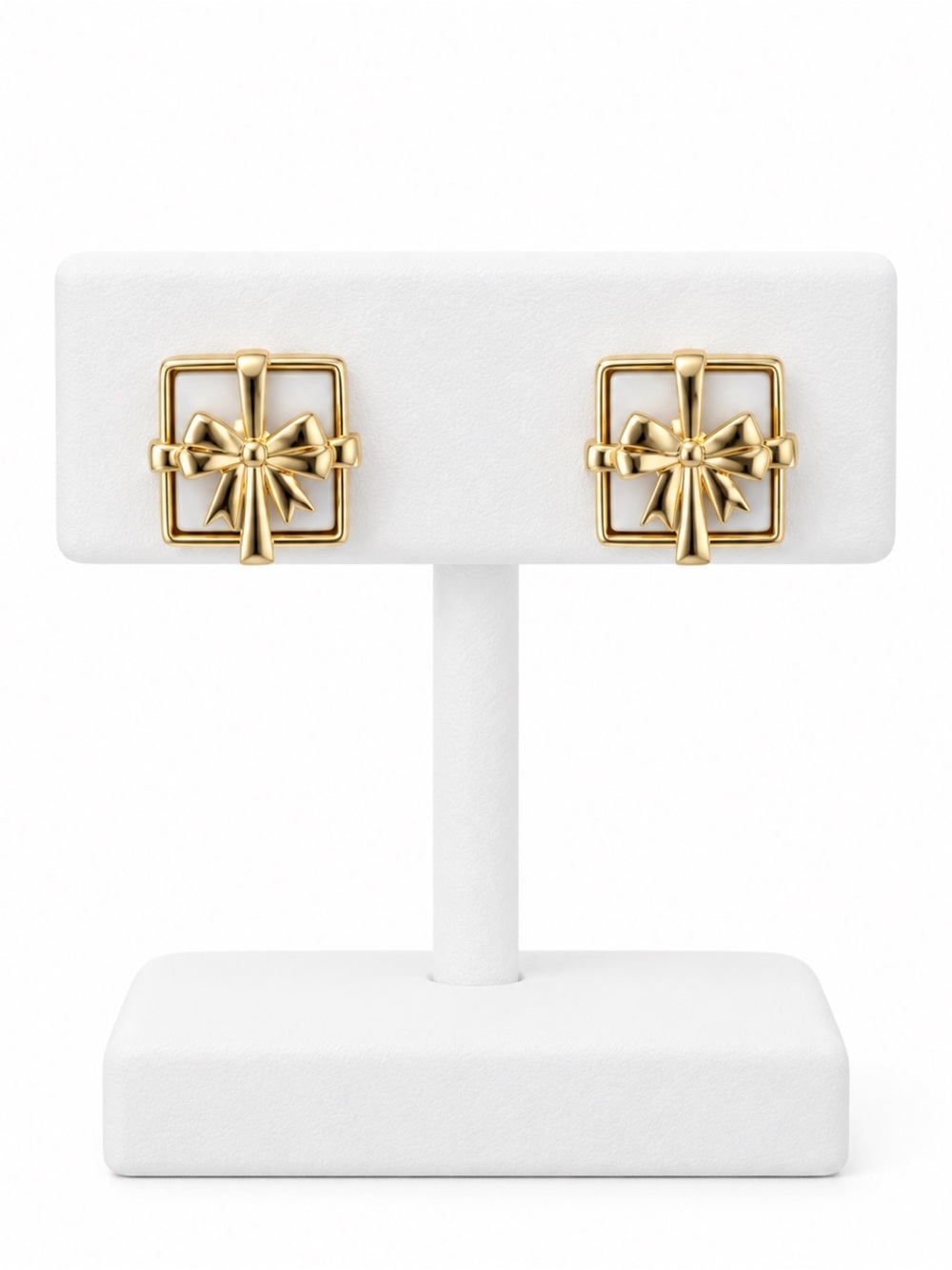 Lauren Conrad LC gift bow stud earring set.